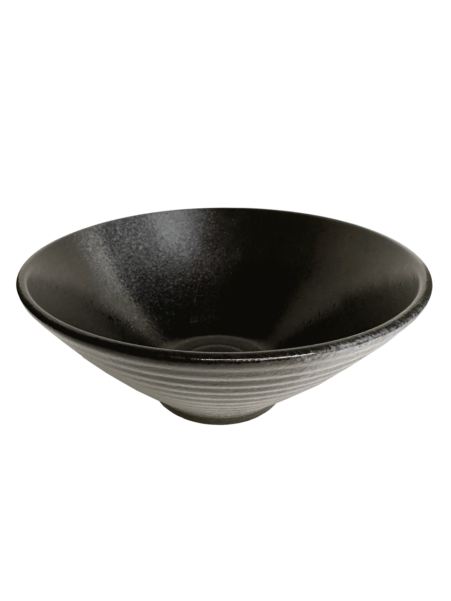 Zena 9" Ceramic Ramen Bowl (Black)