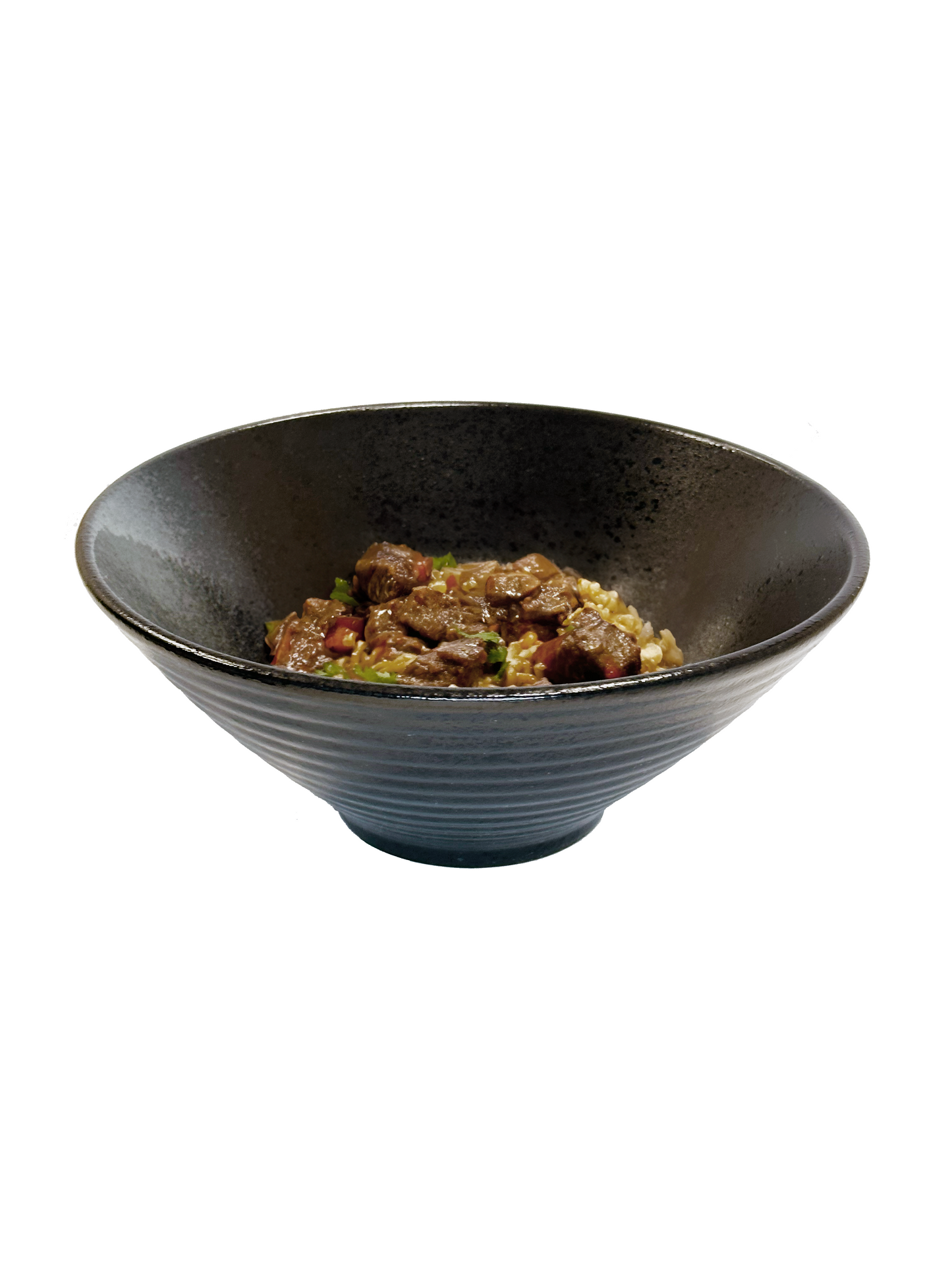 Zena 9" Ceramic Ramen Bowl (Black)