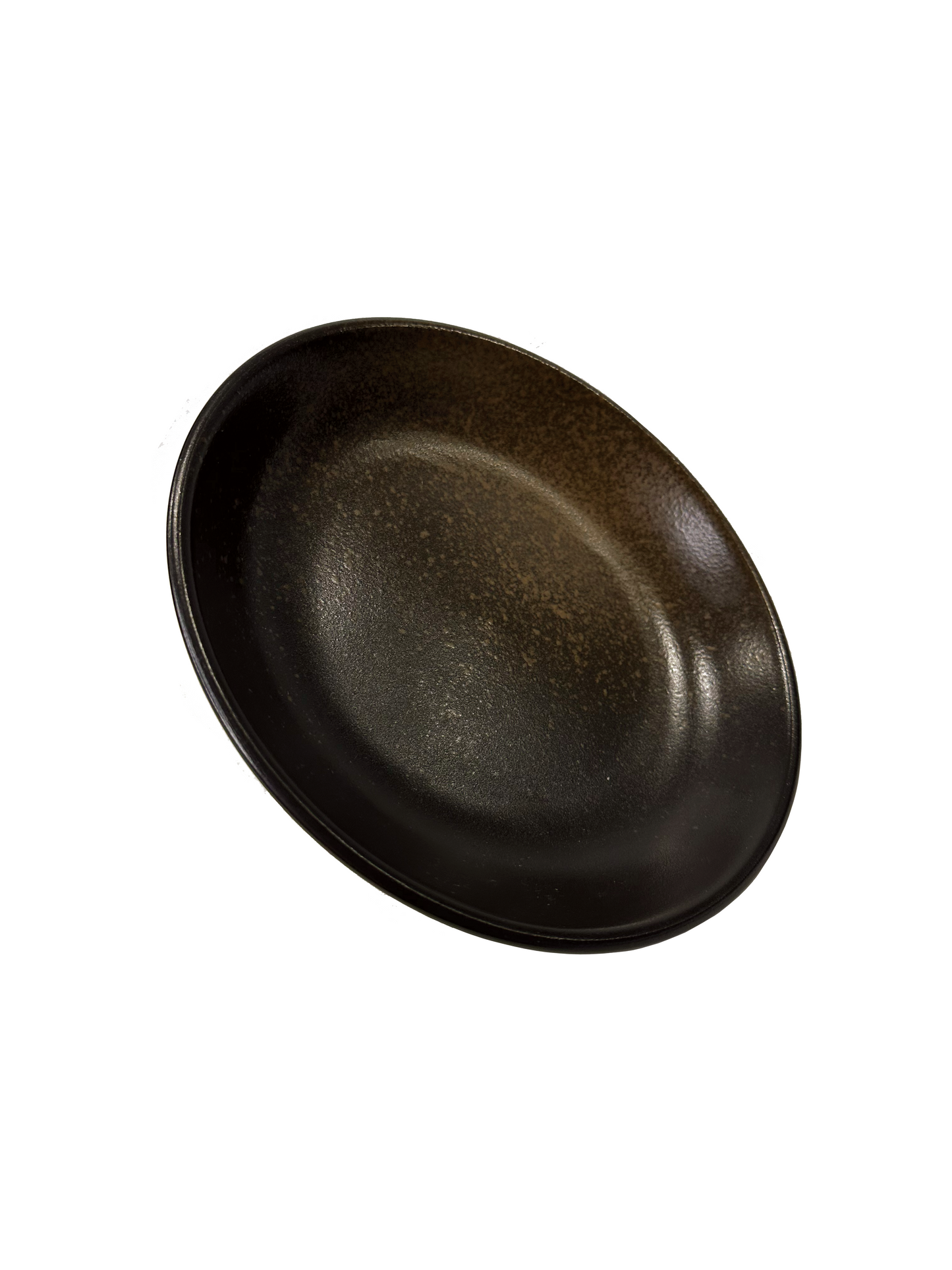 Zena 8" Round Brown Plate